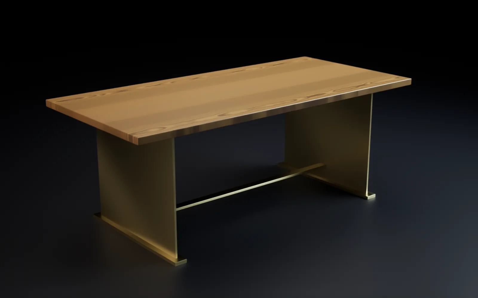 Tavolo in legno massello di Vecom Design, vista calcolata