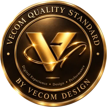 Sigillo «Vecom Quality Standard» di Vecom Design: ogni sito nasce secondo il nostro standard di qualità